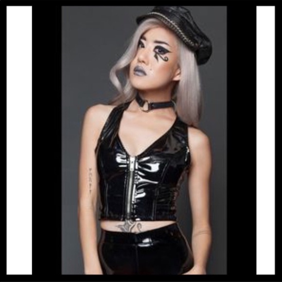 Lip Service Tops - Lip Service Fetish Classic Vinyl Halter Top